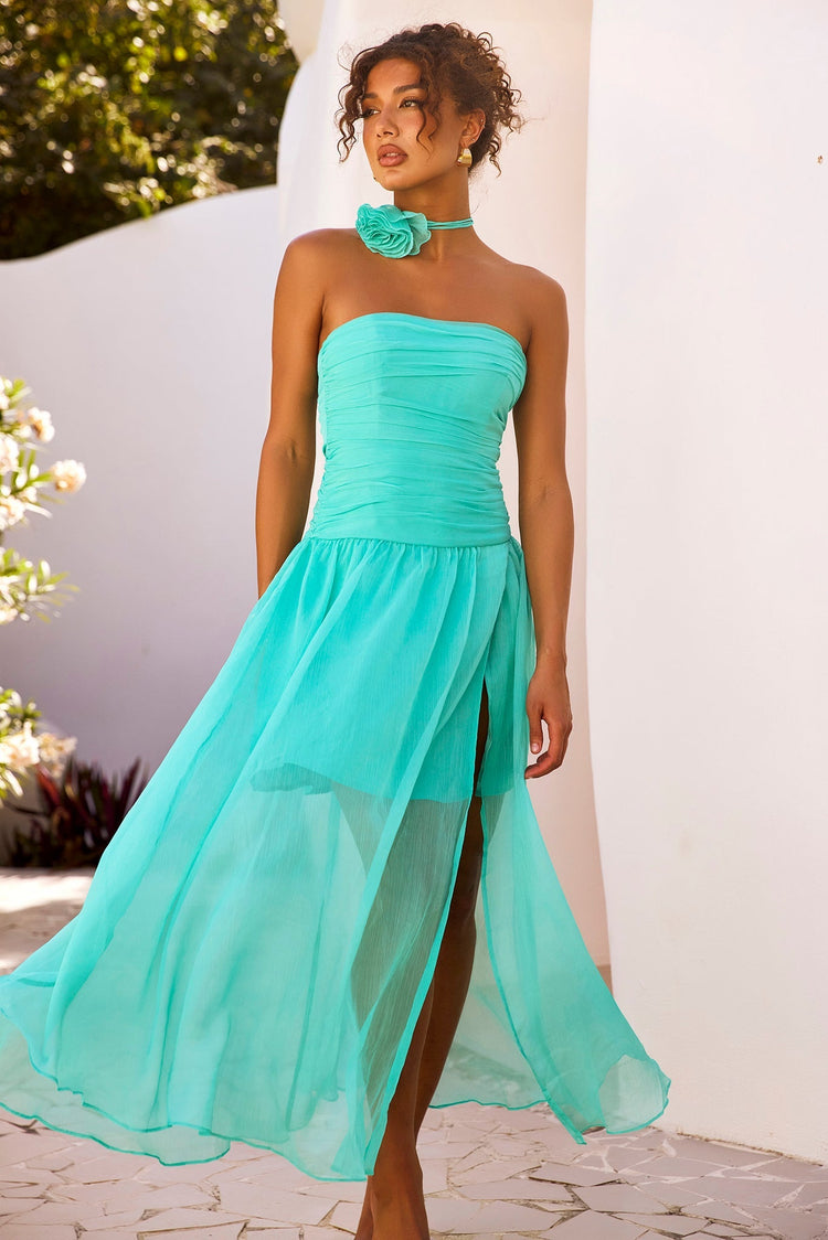 The Briana Maxi Dress - Sea Green for women