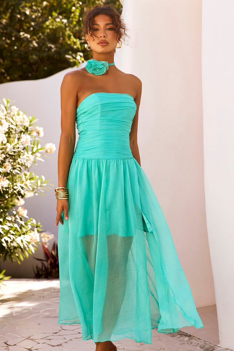 The Briana Maxi Dress - Sea Green for women