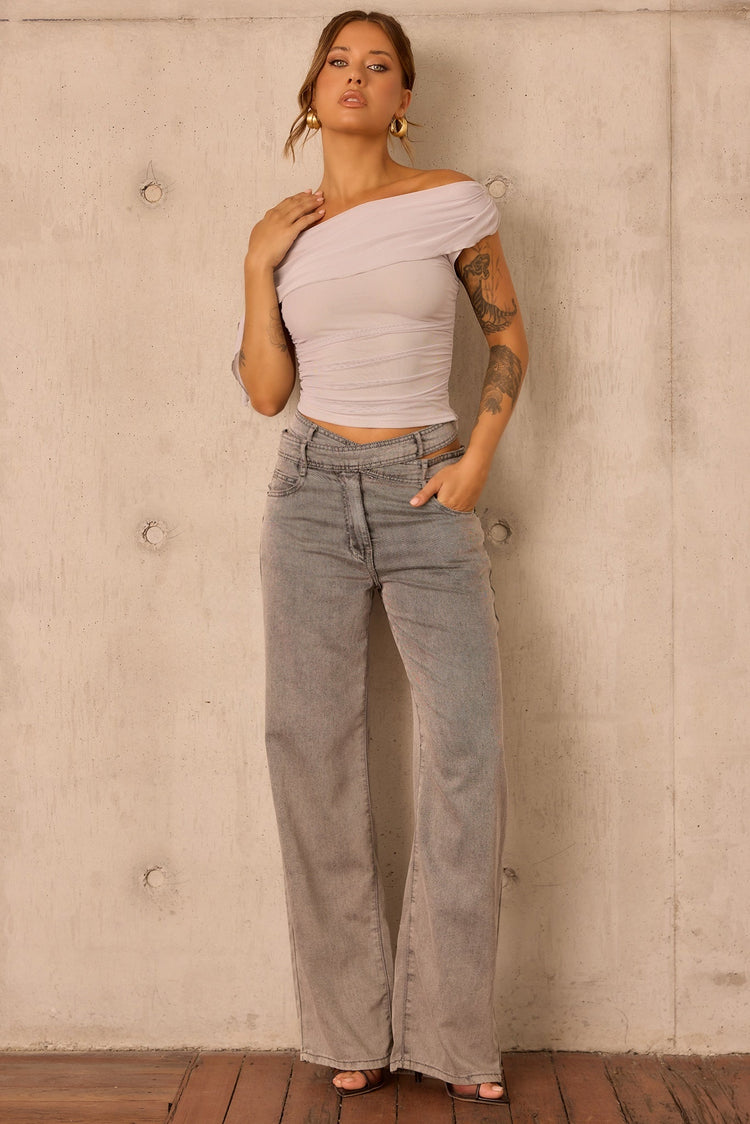 Urban Ease Denim Jeans - Ash for women