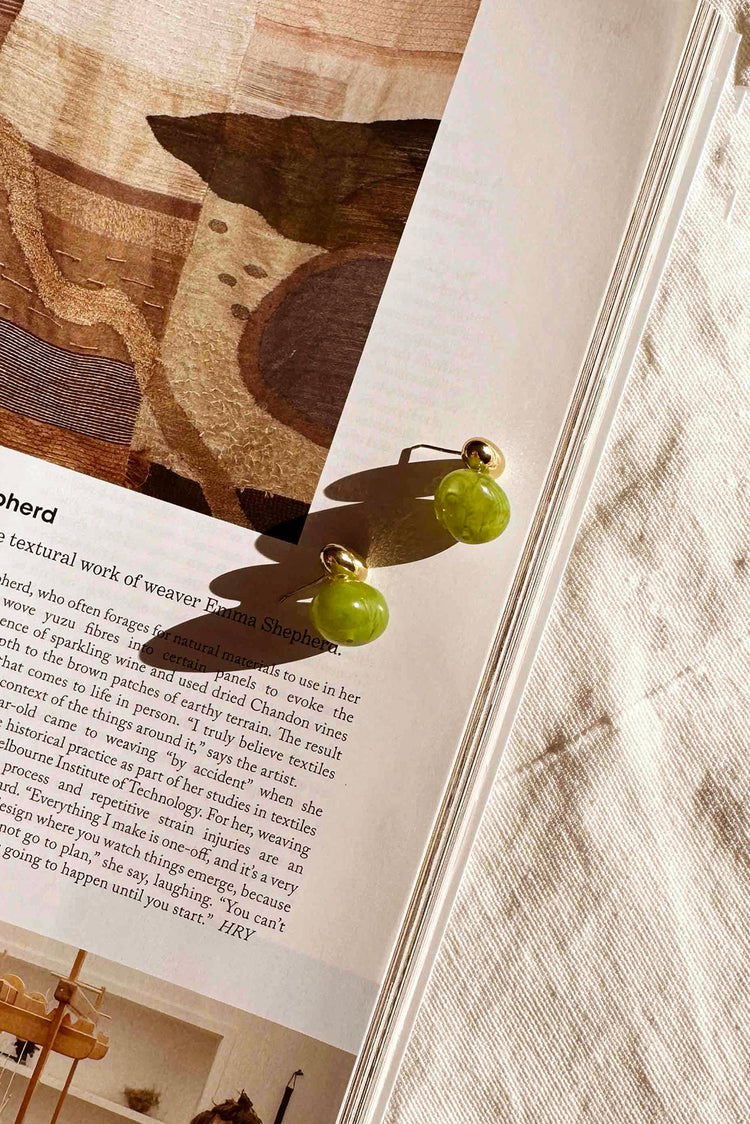 Verdant Glow Earrings - Green for women
