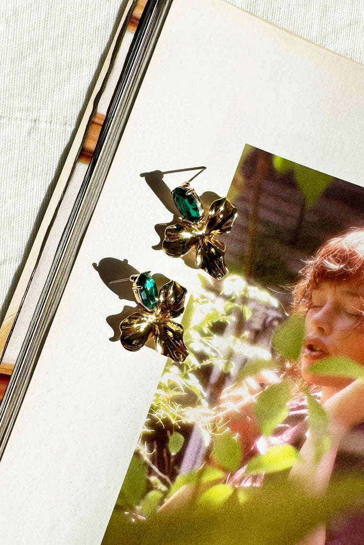 Verdant Muse Earrings - Green for women