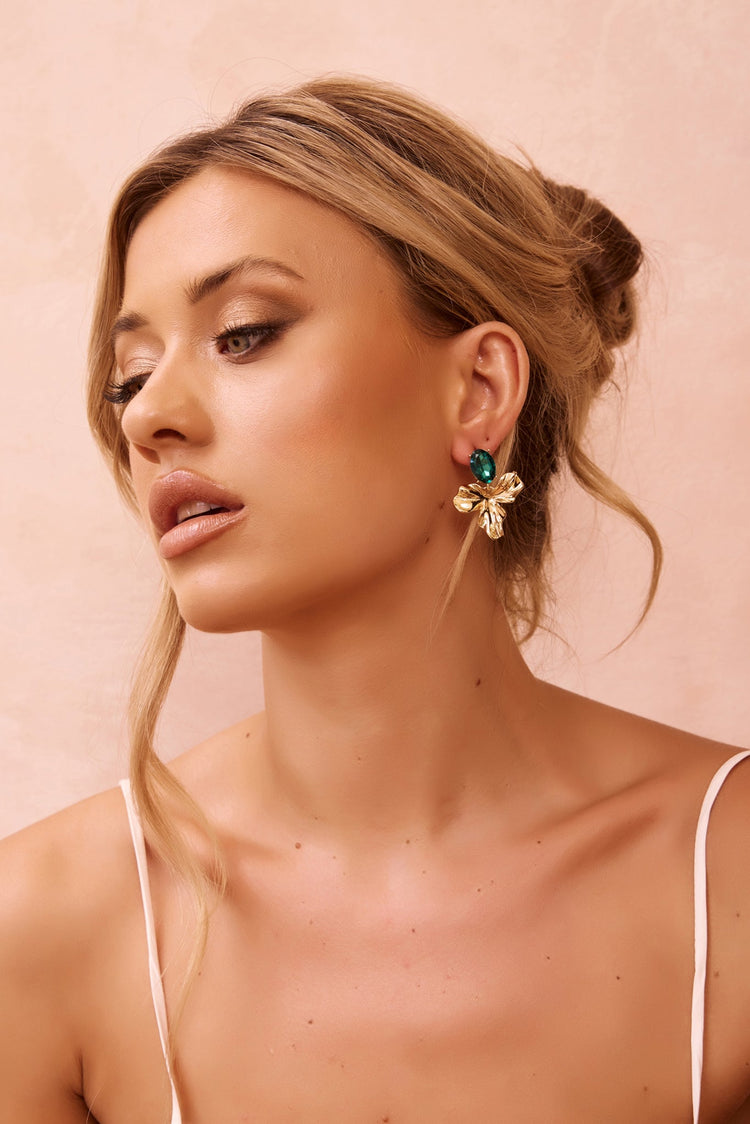 Verdant Muse Earrings - Green for women