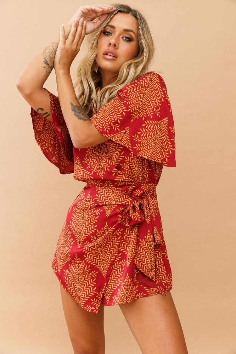 Vixen Playsuit - Wine for women