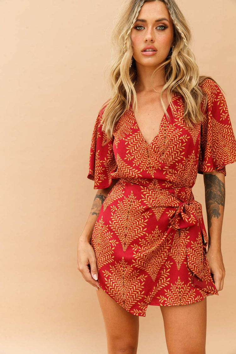 Vixen Playsuit - Wine for women